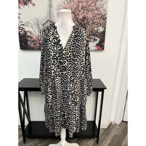 Caralyn Mirand The Drop Women’s size L  Mini Dress Tunic Long Ballon Sleeve